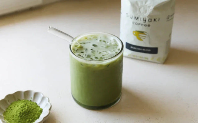 Iced Dirty Matcha Latte (Sumiyaki Recipe)