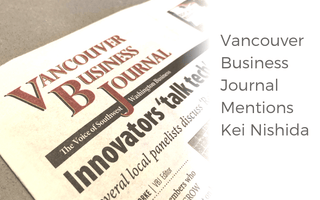Vancouver Business Journal Mentions Kei Nishida