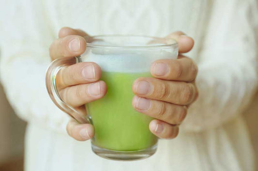 Fresh taste of lemon and green tea