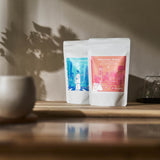 Tokyo Peppermint and Yokohama Peach Set - Japanese Sweet Powder Green Tea Lifestyle Shot