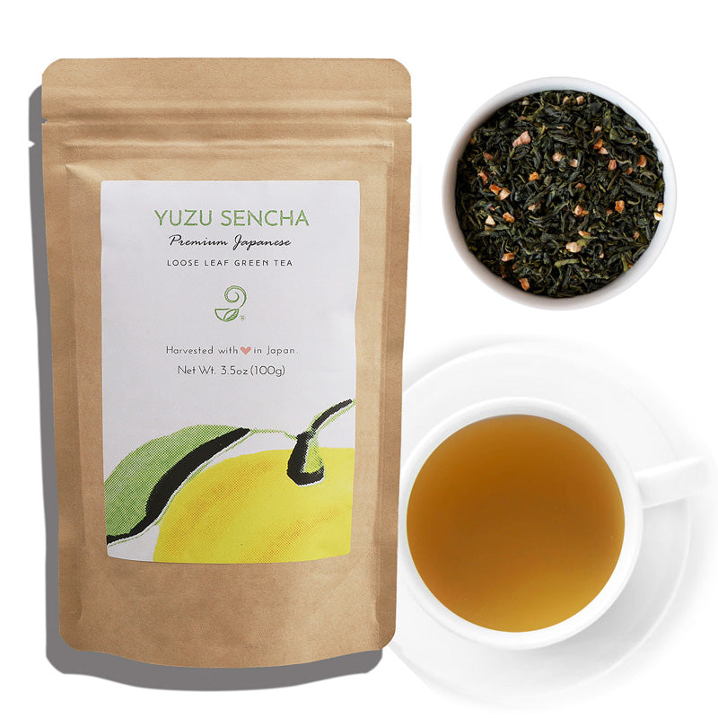 Premium Yuzu Sencha - 3.5 Oz (100g) Loose Leaf Tea