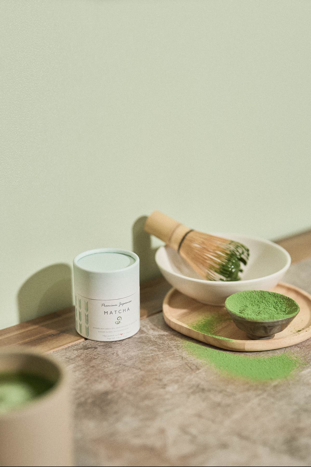 Matcha Chasen Whisk and Scoop Set (100 Prong)
