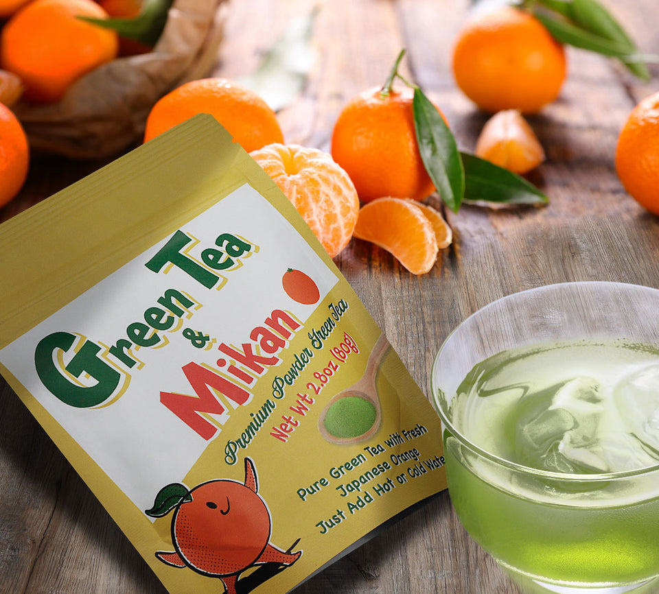 Green Tea with Japanese Orange (Mikan) - JapaneseGreenTeaIn.com