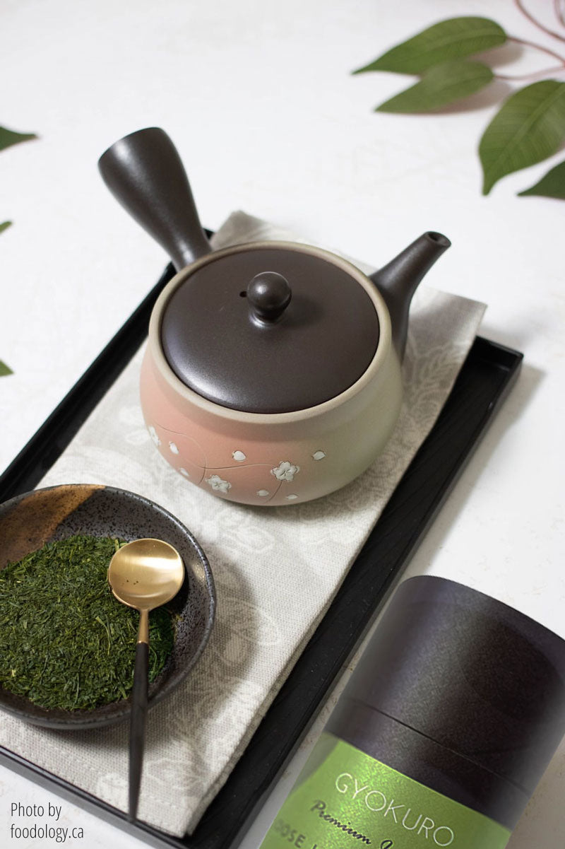 The Beginner Gift Set - Premium Japanese Green Tea and Japanese Tokoname Kyusu Teapot