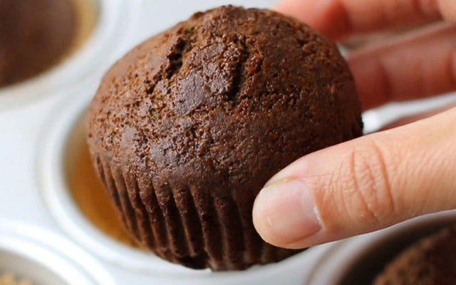 Hojicha Gingerbread Muffins