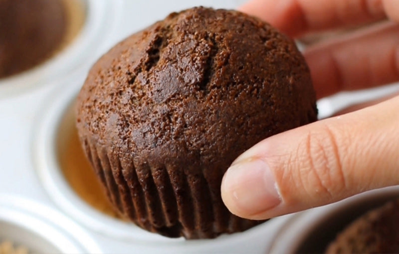 Hojicha Gingerbread Muffins