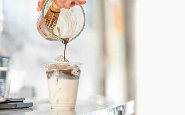 How to Make A Hojicha Oat Milk Latte