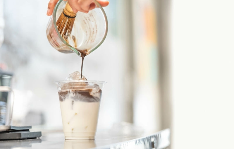 How to Make A Hojicha Oat Milk Latte