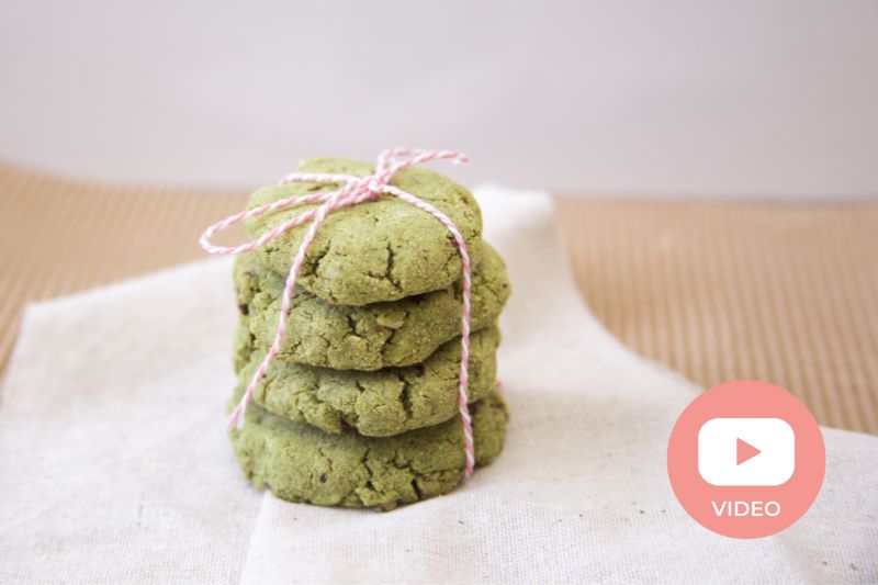 How to Make Matcha Okara Cookies