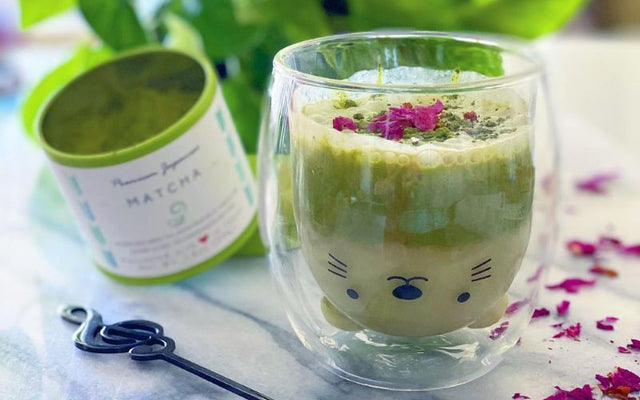 How to make Matcha Rose Latte