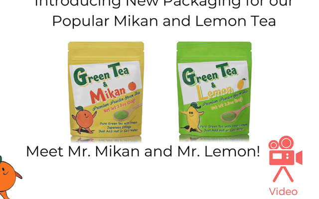 Introducing New Packaging for our popular Mikan and Lemon Tea