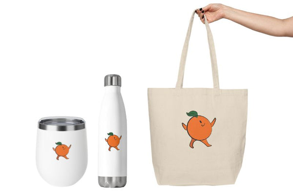Join me be more eco-friendly with Mr. Orange Tote bag