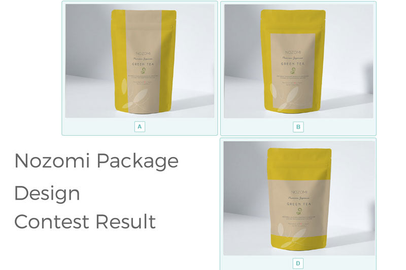 Nozomi Tea Package Design Contest Result - The package is done now!