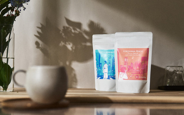 Designing packages of Tokyo Peppermint and Yokohama Peach by Miki Pon