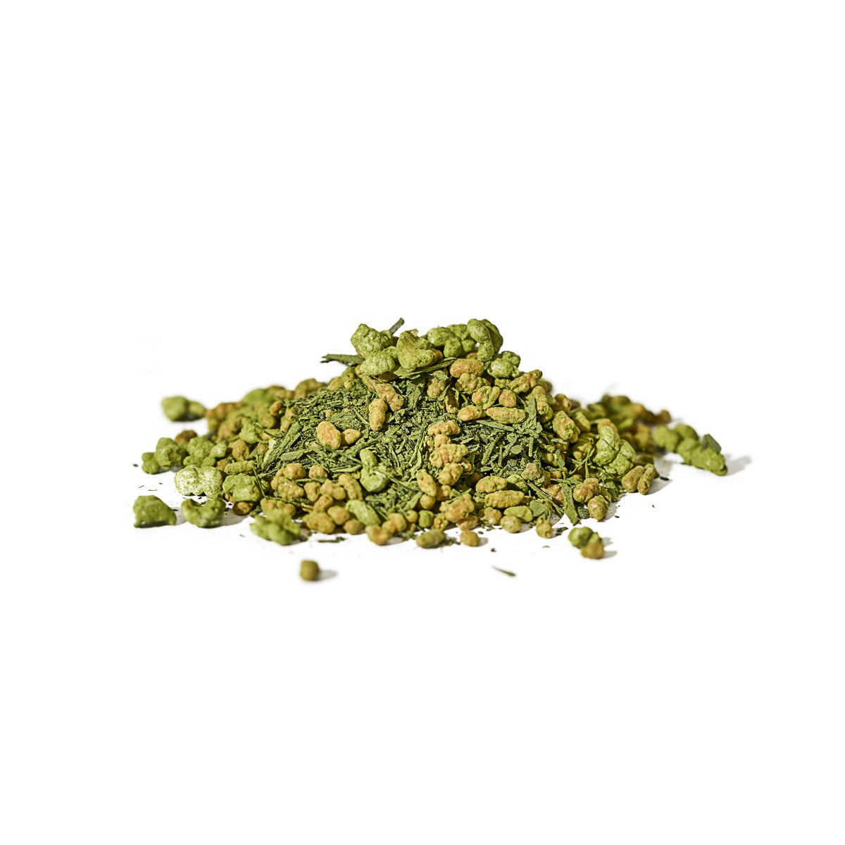 Genmai-Matcha loose leaf: green tea and roasted brown rice coated with matcha