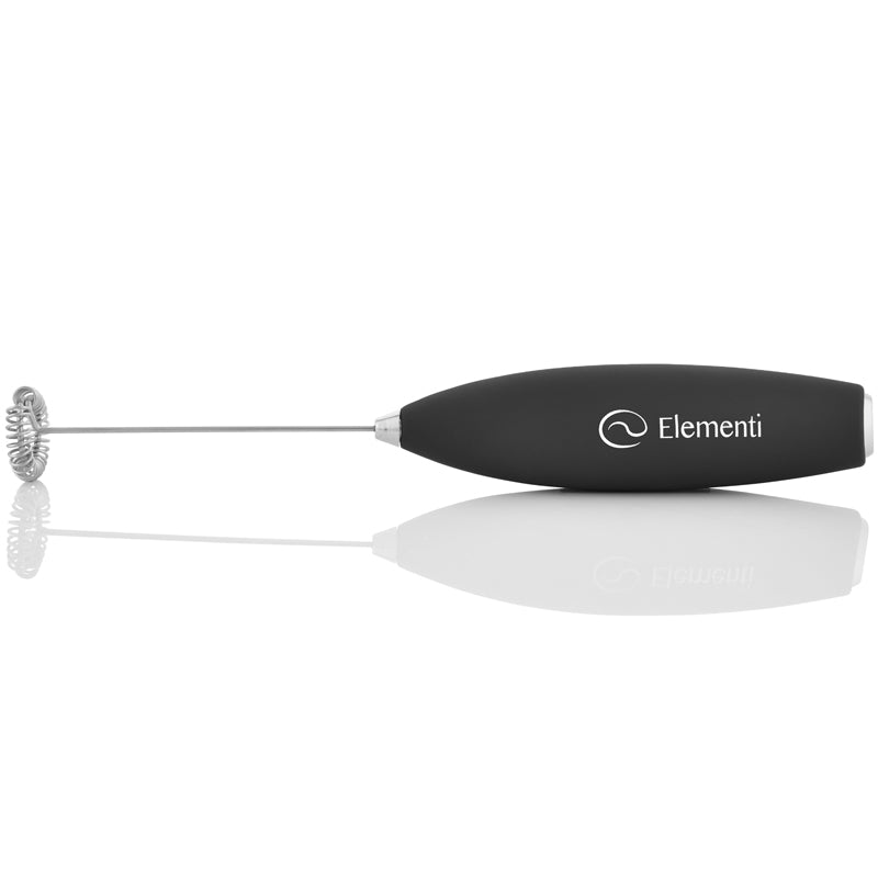 Elementi Electric Milk Frother Handheld (Red)
