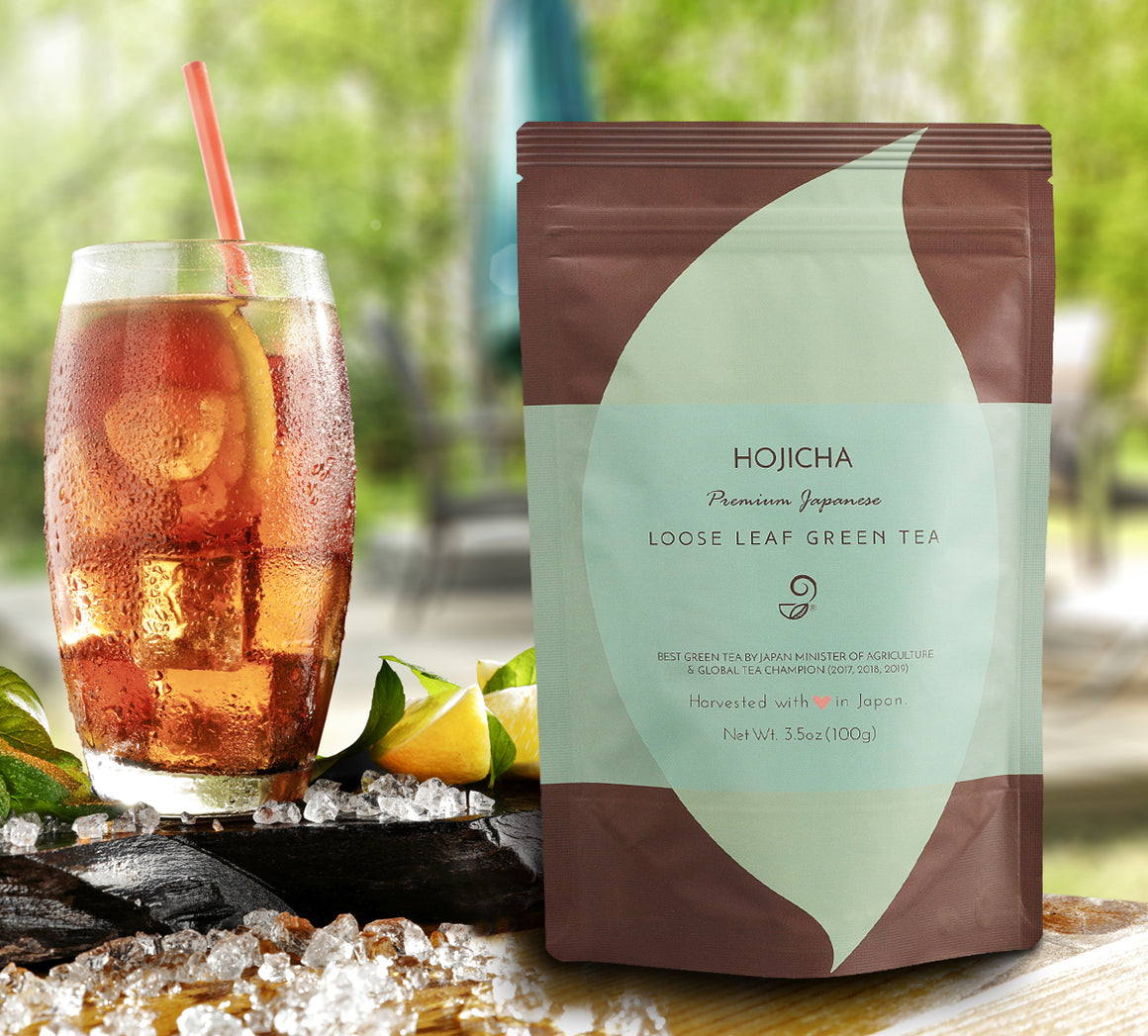 Hojicha Genmaicha Trio Gift Set - Premium Japanese Green Tea Set Package