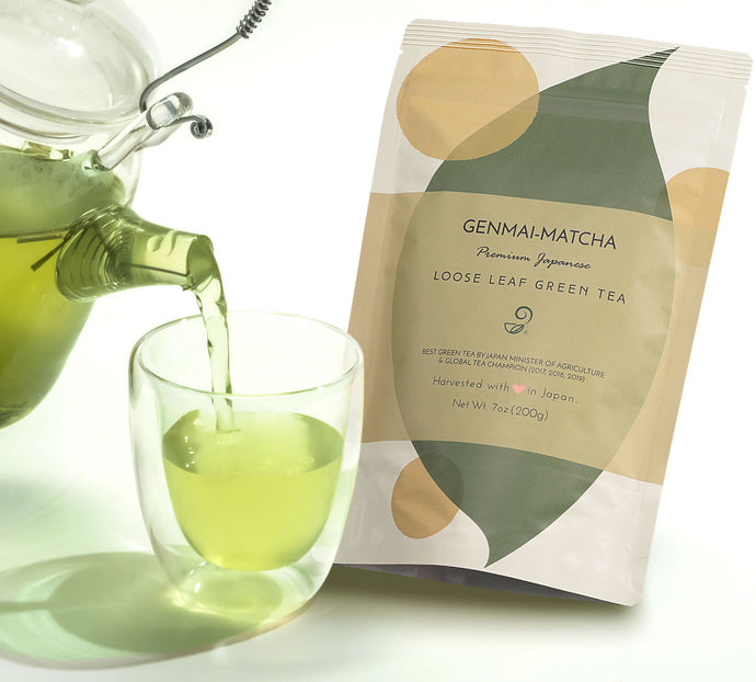 Matcha Genmai-cha - Premium Japanese Green Tea with Brown Rice & Matcha