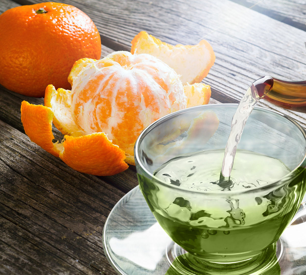 Green Tea with Japanese Orange (Mikan) - JapaneseGreenTeaIn.com