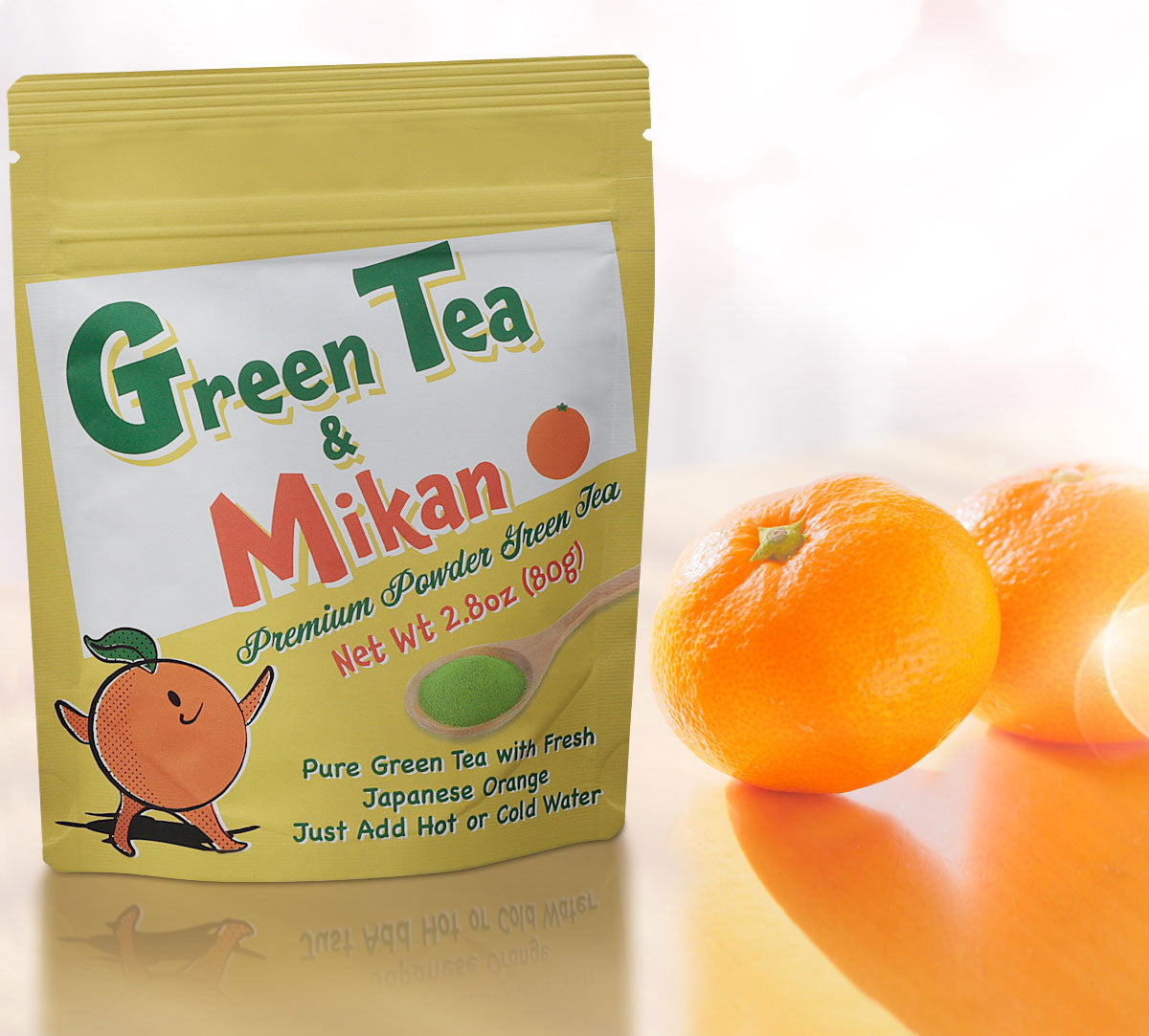 Green Tea with Japanese Orange (Mikan) - JapaneseGreenTeaIn.com