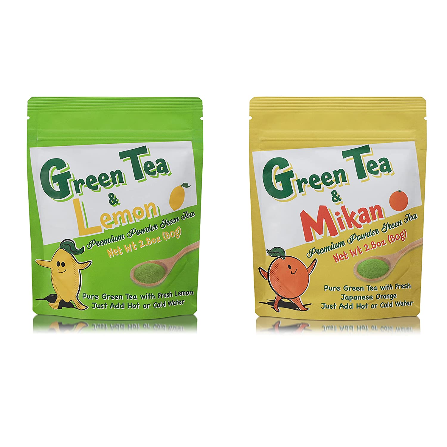 The Sweet Tooth Gift Set - Premium Sweet Powdered Green Tea with Lemon and Orange