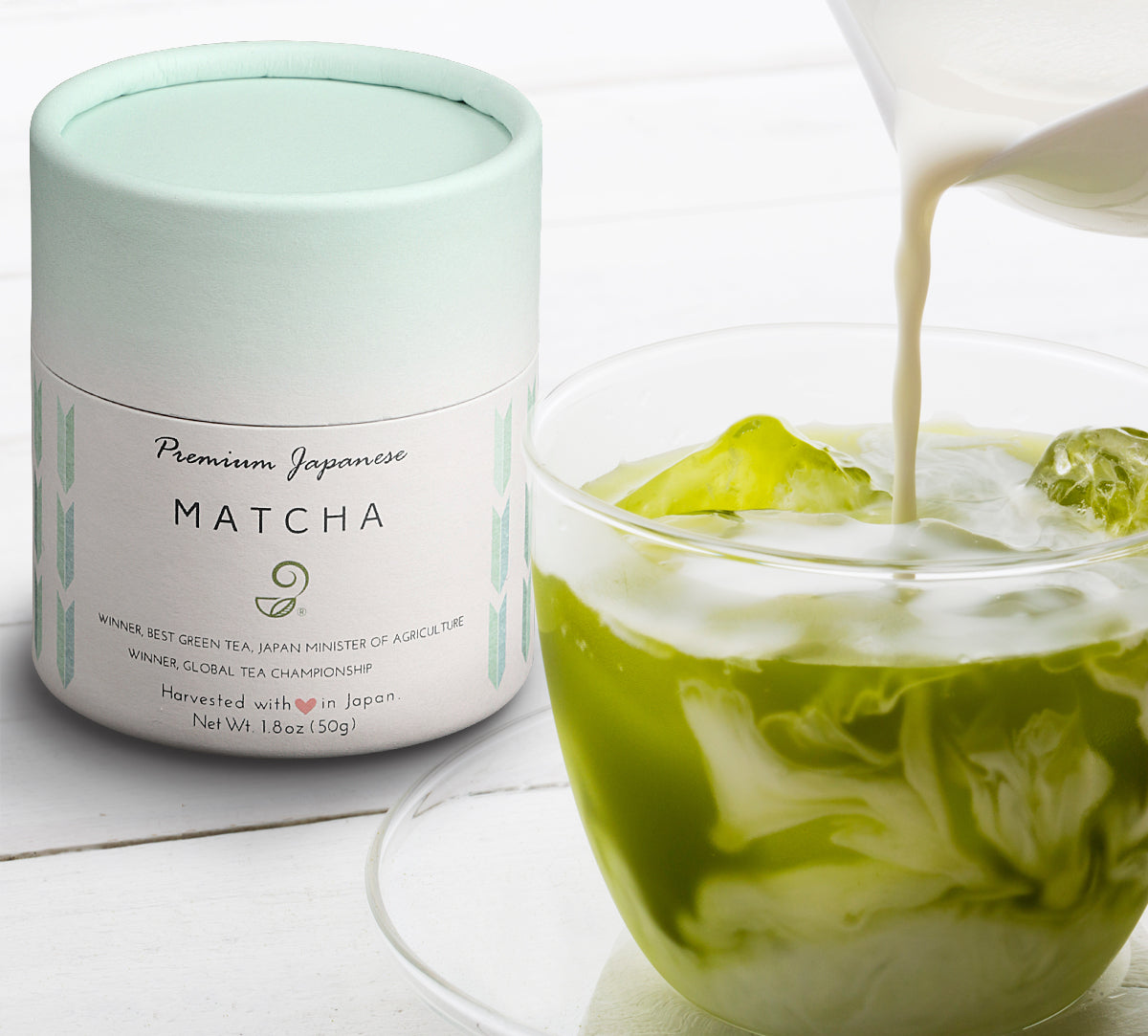 Premium Japanese Powdered Green Tea and Matcha Chasen Whisk Set